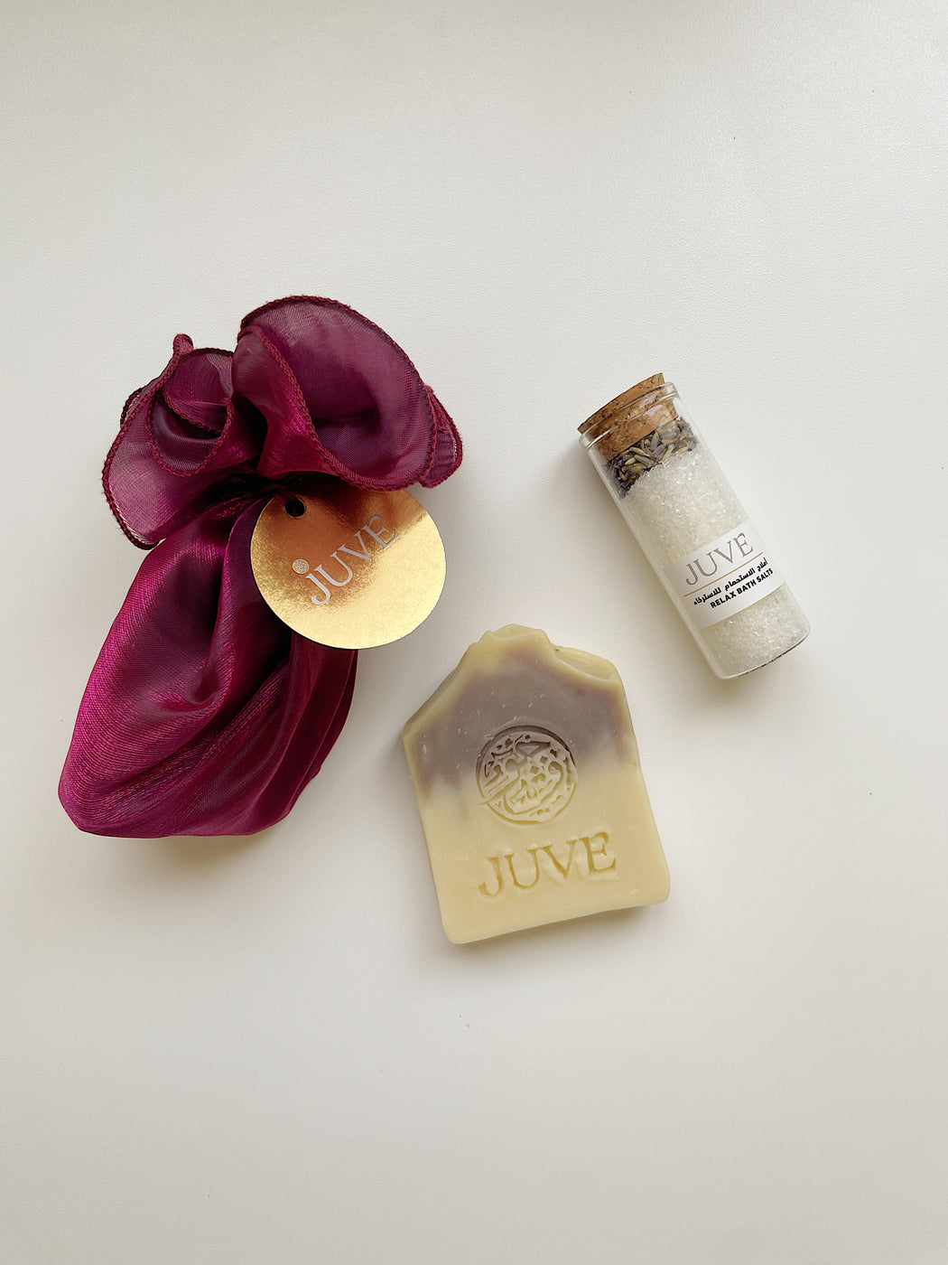 Natural Giveaway Pouch | Handmade Soap & Bath Salts | Custom Message